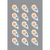 Envelope Seals-Orange-Floral