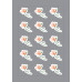 Envelope Seals-Red-Floral