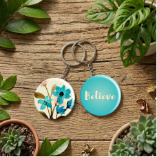 Keychain-Round-Believe Keychain-Round-Believe