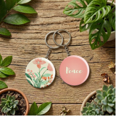 Keychain-Round-Peace Keychain-Round-Peace