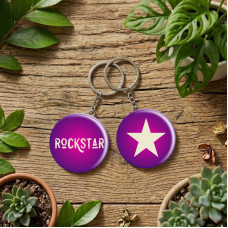 Keychain-Round-Rockstar Keychain-Round-Rockstar