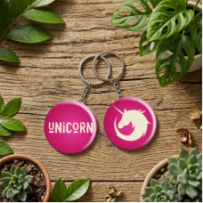 Keychain-Round-Unicorn